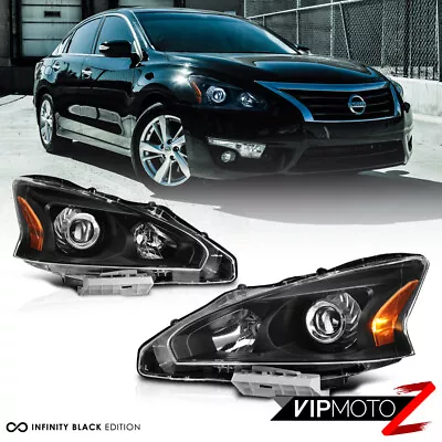 For 13-15 Nissan Altima {FACTORY STYLE} Black Projector Headlight Lamp Assembly • $141.99