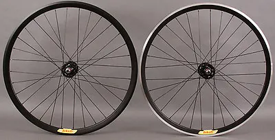 $269 • Buy Velocity Deep V BLACK Fixed Gear Track Bike Singlespeed Wheels Wheelset DT Swiss