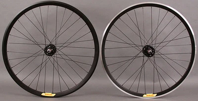 $269 • Buy Velocity Deep V BLACK Fixed Gear Track Bike Singlespeed Wheels Wheelset DT Swiss
