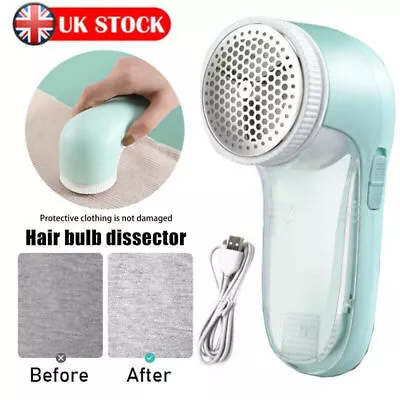 Electric Lint Remover Clothes Bobble Fluff Shaver Debobbler USB Operated • £6.99