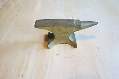 Jewelers Miniature Blacksmith Anvil.  Brass. 4.5  Long.  1 Lb 4 Ozs. • $16.95