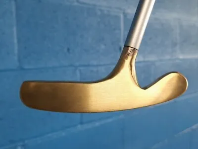 Vintage Brass Titleist Acushnet Bullseye Flange Putter Classic 35  New Grip  • $231.59