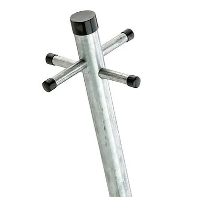 Washing Line Clothes Post Pole 2.4m 8ft ONE PIECE Galvanised Ground Socket Eco • £37.99