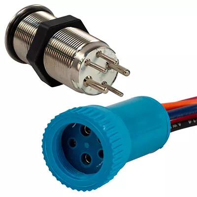 Bluewater 19mm Push Button Switch - Off/(On)/(On) Double Momentary Contact - • $999.99