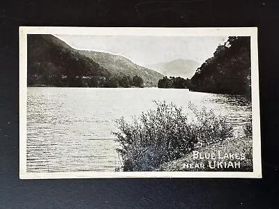 View Of Blue Lakes-Near Ukiah-Ca-California-Lake County Mountains Black & White • $4.55