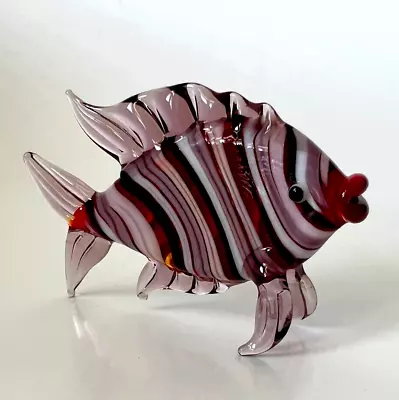 New Colors!  Murano Glass Handcrafted Unique Lovely Fish Figurine Size 2 • $29.90