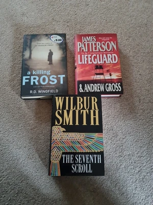 £4.50 • Buy Wilbur Smith, R D Wingfield & James Patterson Hardbacked Books