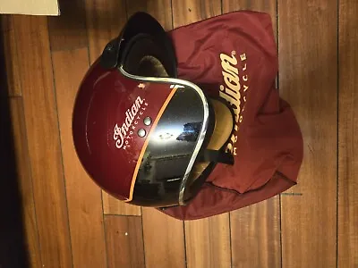 Cintage Indian Retro Open Face Helmet - XL Gloss Metallic Vintage Red  • $149