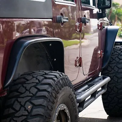 KBD Durable Polyurethane 4 PC Front & Rear Fender Flares Fits Wrangler JK 07-18 • $558.79