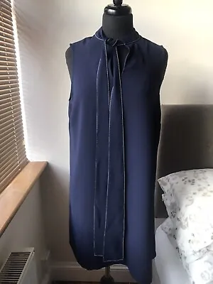 Marks And Spencer Autograph Ladies Dress Size 14 Colour Blue BNWT  • £7.99