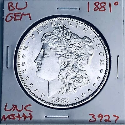 1881 O Bu Gem Morgan Silver Dollar Unc Ms+++ U.s. Mint Rare Coin 3927 • $0.01