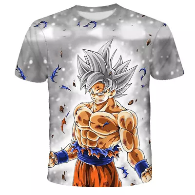 $15.95 • Buy T Shirt Dragon Ball Z Son Goku Anime Manga Double Sided Unisex Adult Size L M S