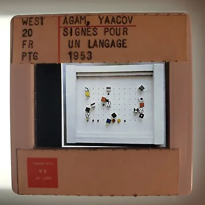 $20 • Buy Yaacov Agam  Signes Pour Un Langage  1953 Art 35mm Glass Slide