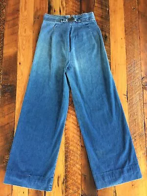 Vtg 70s Levi’s Buckle Back Bell Bottom Jeans Rare Womens 28 X 30 Hippy Flaws • $110