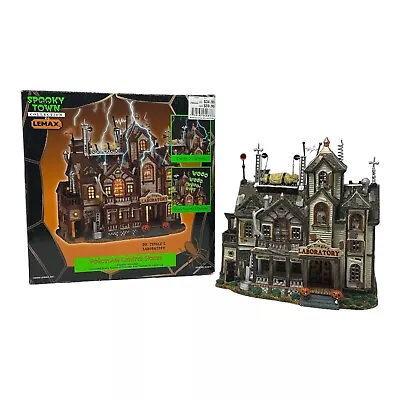 2002 Lemax Spooky Town Dr. Tingle's Laboratory Lighted House Box Halloween EUC • $85