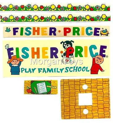 Vintage FISHER-PRICE SCHOOL #923 REPLACEMENT LITHOS Little People Play Family • $12.99