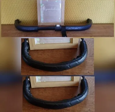 Buagboo Donkey Handle Bar & 2 Bumper Bar COVER Black Quilted Brown Tan Pink Grey • £33