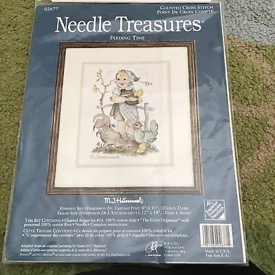 £20 • Buy Needle Treasures M J Hummel Feeding Time Cross Stitch Kit Beautiful