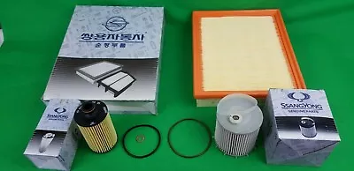 $217.99 • Buy Genuine Ssangyong Actyon Sports Q150 2.0 L Td Filter Pack (oil+air+fuel Filter)