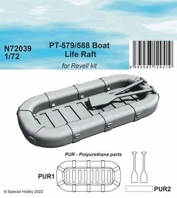 $8.59 • Buy 1/72 CMK PT-579/588 Boat Life Raft Resin