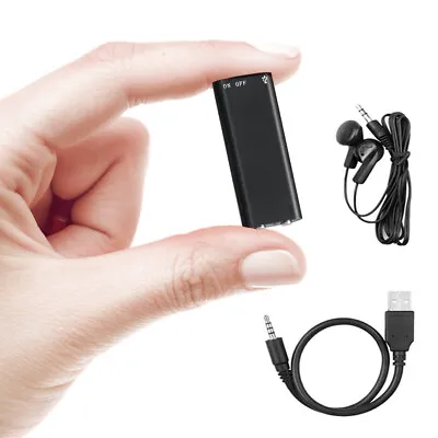 Spy Digital Voice Activated Mini Sound Audio Recorder Dictaphone MP3 Player • $16.29