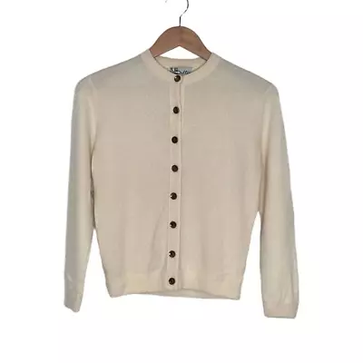 $50 • Buy Vintage Dalton Virgin Cashmere Cardigan Sweater  Small Medium