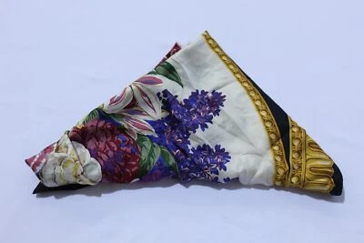 $27.49 • Buy Echo Women's Vatican Library Floral Vase Silk Scarf RH7 Multi Size 35x35 NWT