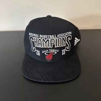 Miami Heat Adidas 2013 NBA Champions Official Locker Room Strapback Cap Hat • $20