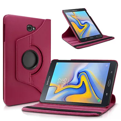 Samsung Galaxy Tab A 10.5” 2018 Case 360 Rotating Smart Magnetic Leather Cover • £4.88