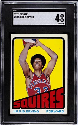 1972-73 Topps #195 Julius Erving SGC 4 • $212.50