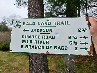 1940 White Mountain National Forest Bald Land Trail Sign ORIGINAL Dated 1940 • $1695