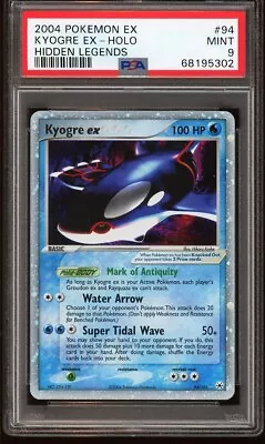 £99 • Buy Pokemon Card PSA 9 Kyogre Ex 94/101 Hidden Legends Holo Rare Vintage 2004