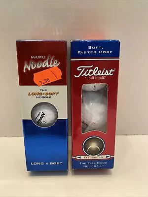 DT SoLo Titleist Maxfli Noodle Golf Balls 6 Golf Balls NIB • $4.99