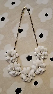 J. Crew Chunky White Flower Necklace • $16.99