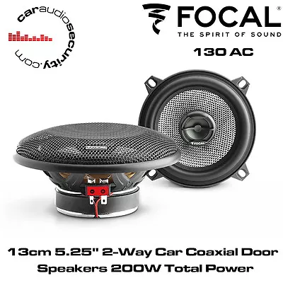 $112.28 • Buy Focal Access 130AC 13cm 5.25  2-Way Car Coaxial Door Speakers 200W Total Power