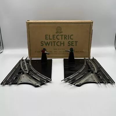 Marx Trains Manual Electric Switches Left And Right No. 610 One Pair Orig Box • $0.99