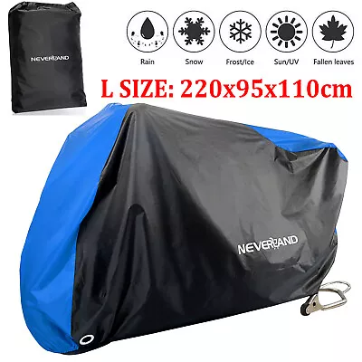 Motorcycle Cover Outdoor Waterproof UV Dust Sun For Kawasaki Z300 Z400 Z650 Z900 • $21.59