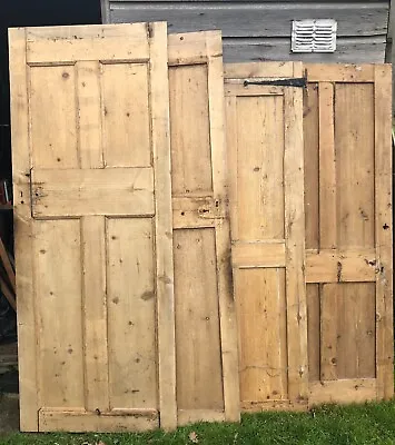£150 • Buy Four Victorian Pine Four Panel Doors And Three Boarded Doors
