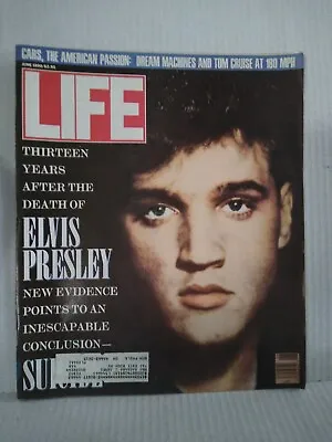 LIFE MAGAZINE JUNE 1990 VINTAGE ELVIS PRESLEY SUICIDE Memorabilia TOM CRUISE CAR • $12.75