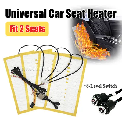 Universal Alloy Wire Car Seat Heater Kit Car Seat Heating Pad 6-Level Switch • $39.85