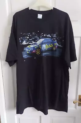 Port & Company Blue Racing Car T Shirt Black Size Mens 3XL • £15