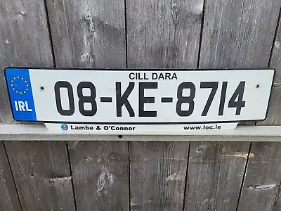 Genuine Ireland License Plate From County Kildare 08 KE 8714 Lambe O'Connor • $13.99