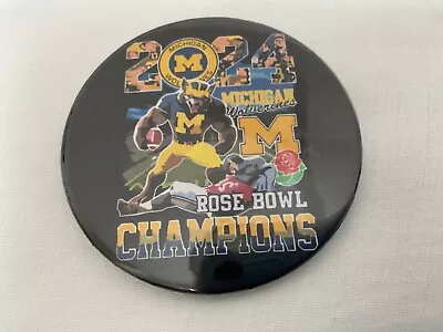 2024 University Michigan Football Rose Bowl Champions Button/Pin • $12