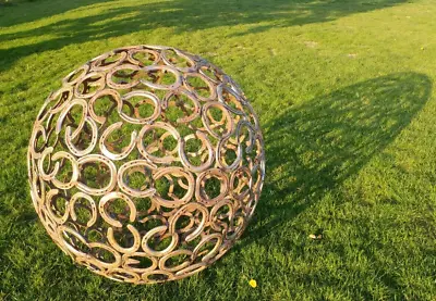 Horseshoe Large Garden Feature Sphere Ball Hand Crafted 1 Metre FREE DELIVERY • £449