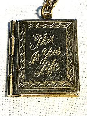  This Is Your Life  Vintage Decorative Photo Locket On Chain • $15