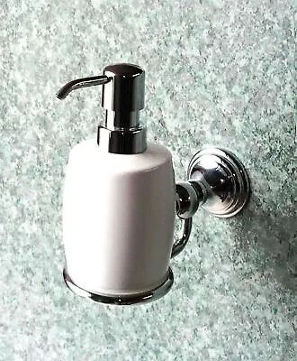 £26.18 • Buy Haceka Allure Soap Dispenser Brass Chrome Plated With Porcelain Brass Soap Dispenser