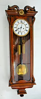 Large Double Weight Vienna Regulator Wall Clock Early 19c Lenzkirch Camerer Kuss • $864.96