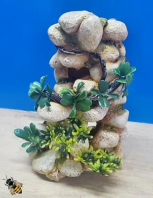 £17.50 • Buy Sandstone Pebble Tower Cave Hide Plant Root Aquarium Ornament Fish Tank Bowl