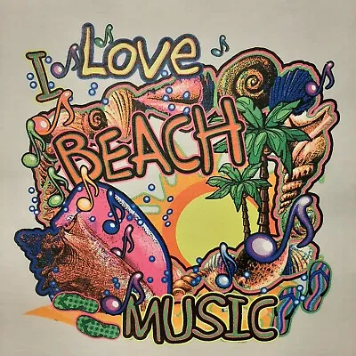 $13.99 • Buy All American Girls I Love Beach Music Sun Fun Beach Vacation  Shirt