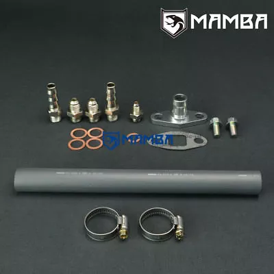 MAMBA Garrett T04Z Ball Bearing Turbo Oil & Water Line Hose Adapter Fitting Kit • $87.29